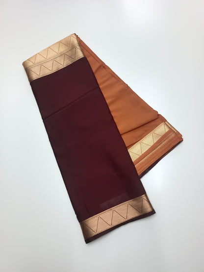 2D SEMI CREPE SILK SAREE