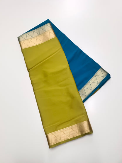 2D SEMI CREPE SILK SAREE