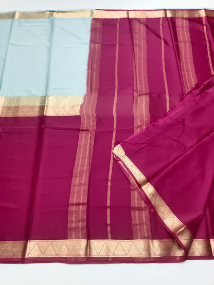 2D SEMI CREPE SILK SAREE
