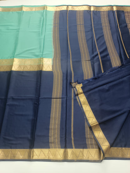 2D SEMI CREPE SILK SAREE