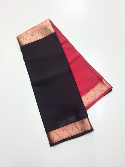 2D SEMI CREPE SILK SAREE
