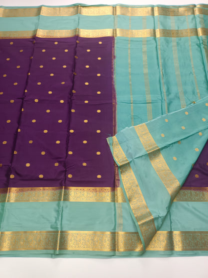 SEMI CRPE SILK SAREE