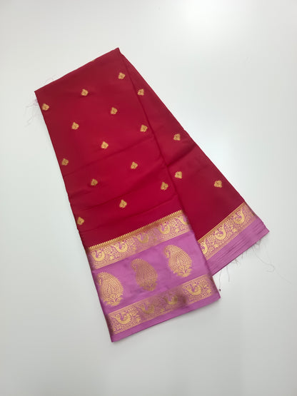 SEMI CRPE SILK SAREE