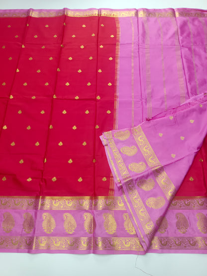 SEMI CRPE SILK SAREE