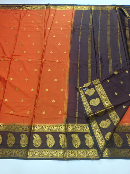 SEMI CRPE SILK SAREE