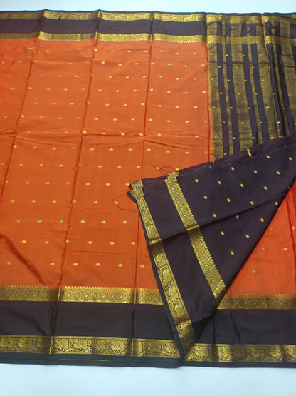SEMI CRPE SILK SAREE