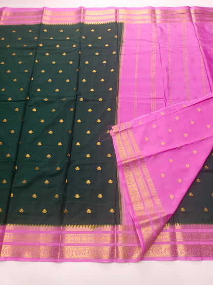 SEMI CRPE SILK SAREE