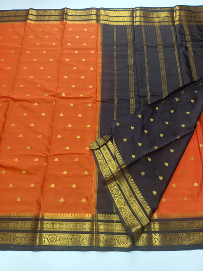 SEMI CRPE SILK SAREE