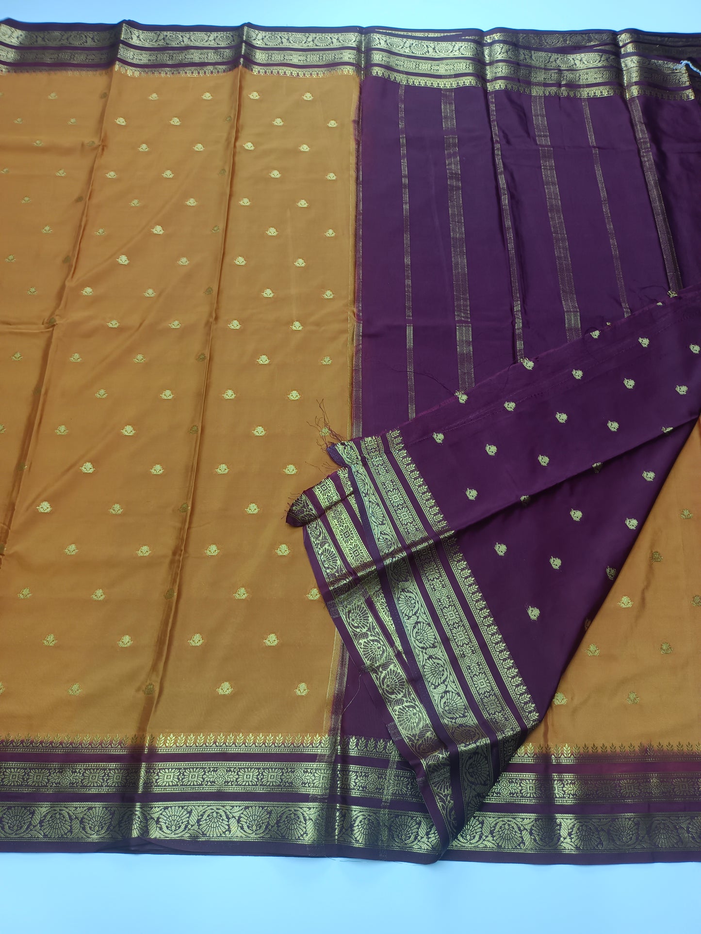 SEMI CRPE SILK SAREE