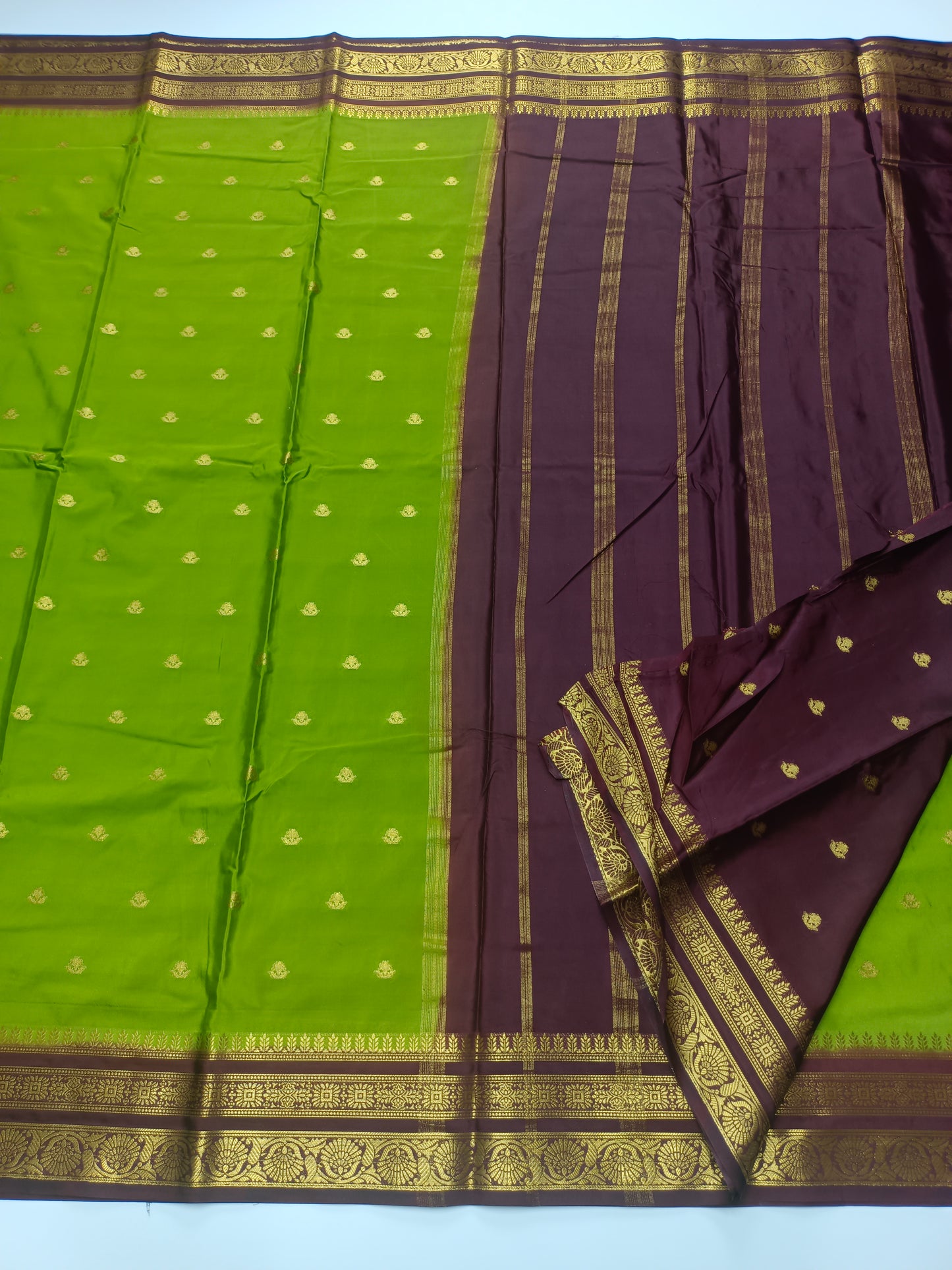 SEMI CRPE SILK SAREE