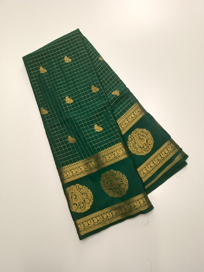SEMI CRPE SILK SAREE