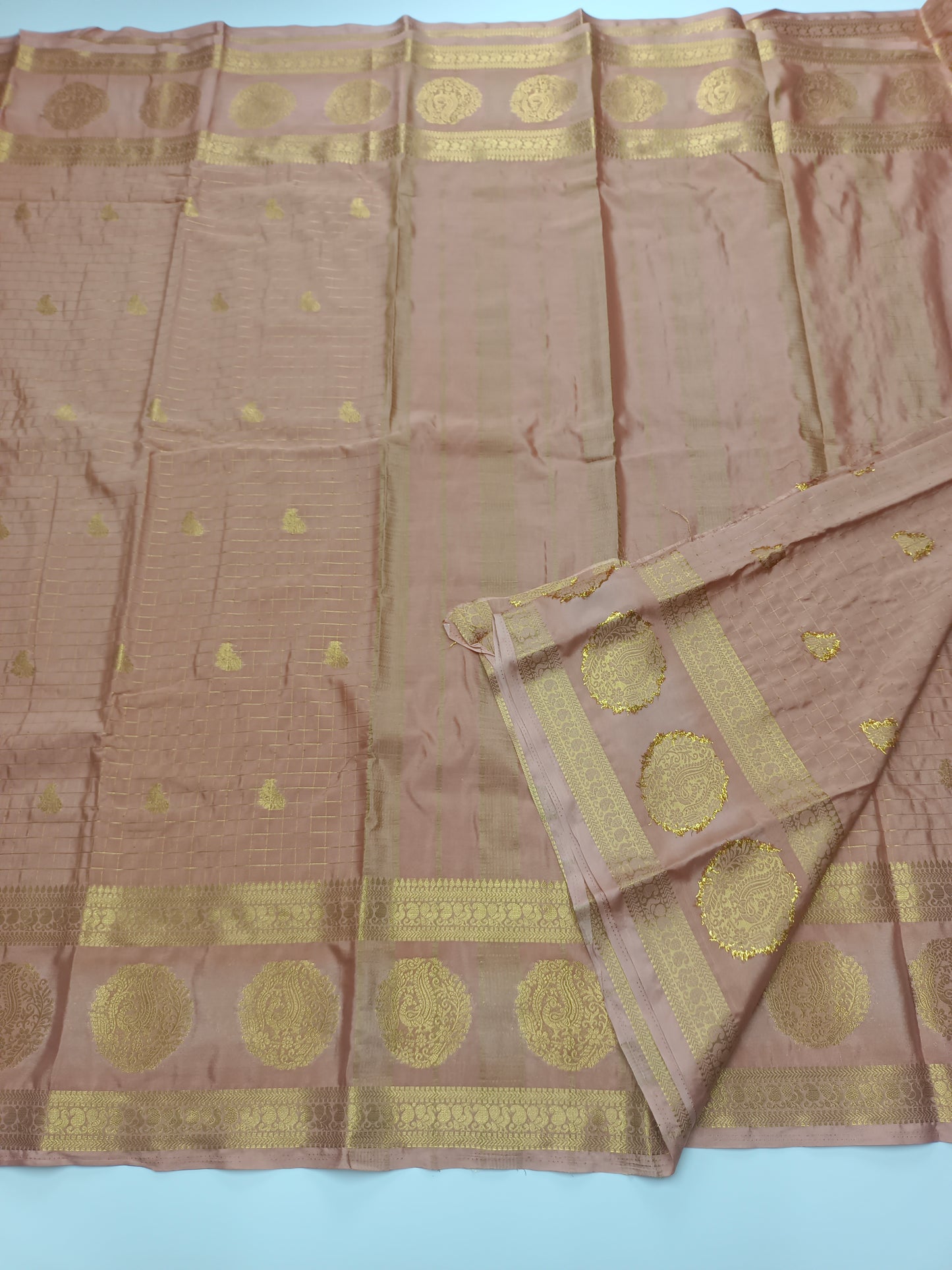 SEMI CRPE SILK SAREE