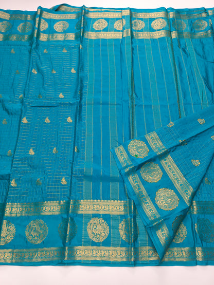 SEMI CRPE SILK SAREE