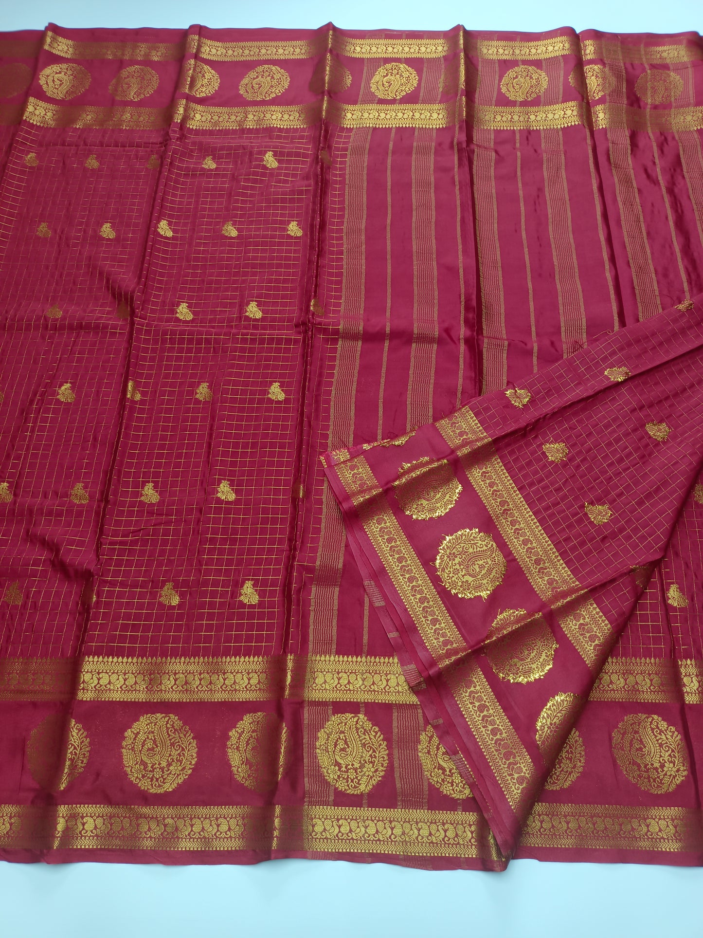 SEMI CRPE SILK SAREE