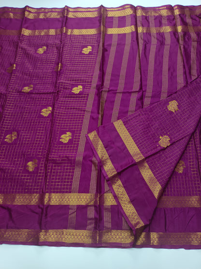 SEMI CRPE SILK SAREE