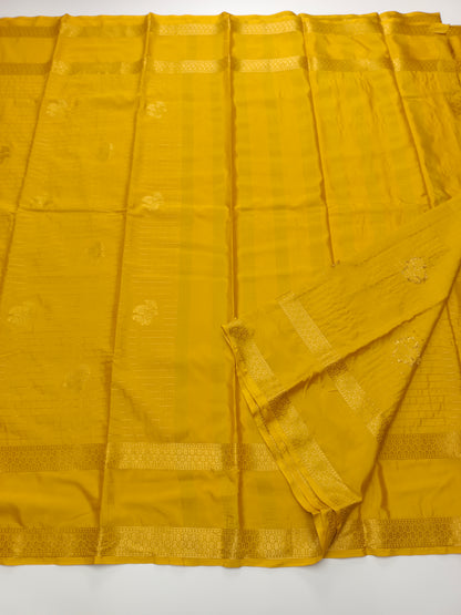 SEMI CRPE SILK SAREE