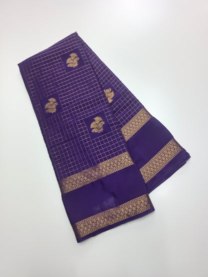 SEMI CRPE SILK SAREE