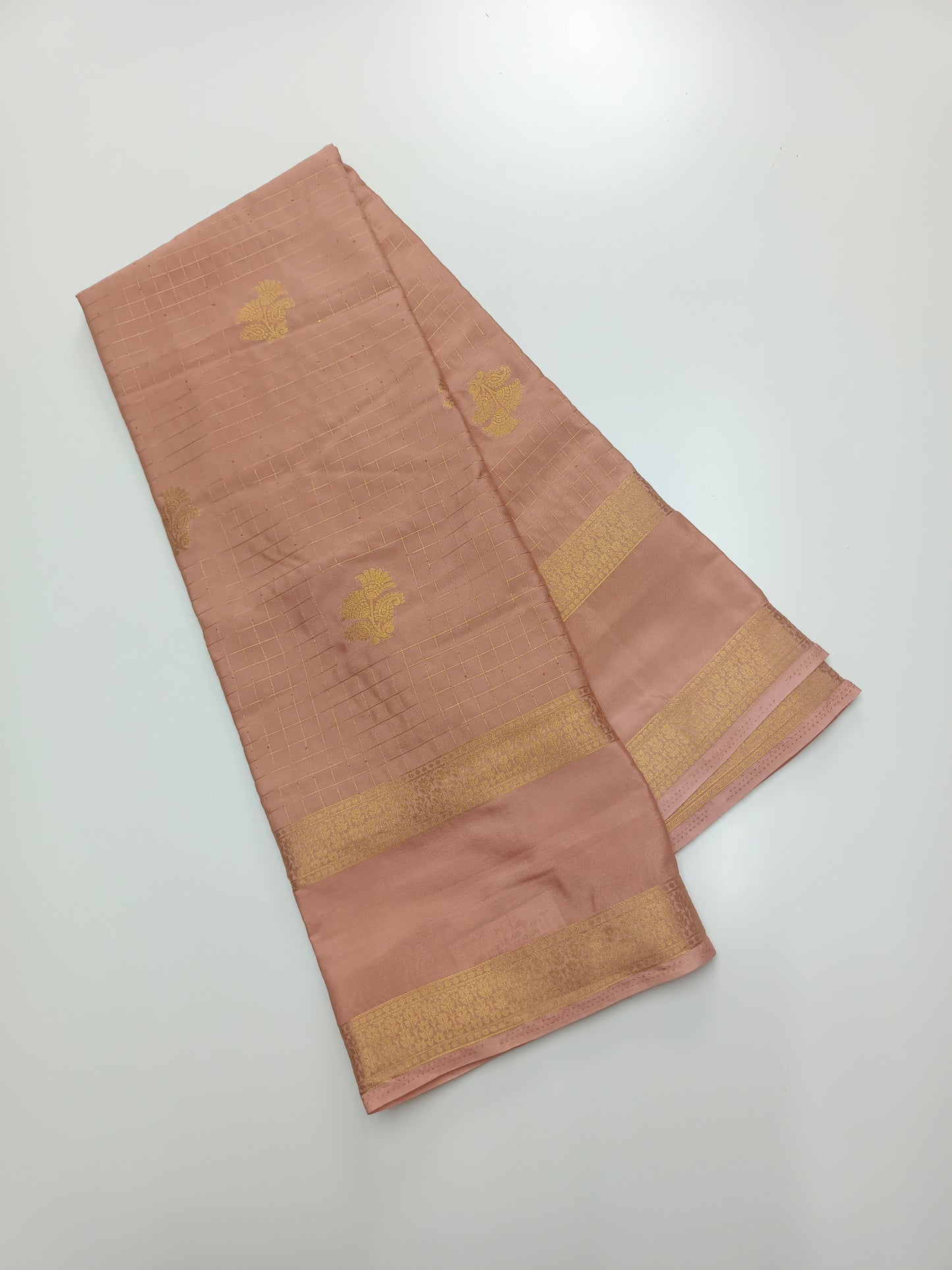 SEMI CRPE SILK SAREE