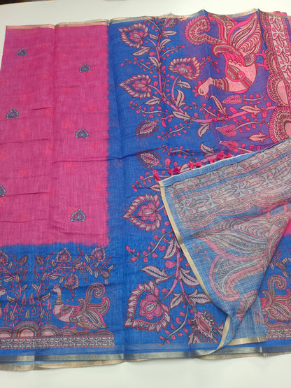 FANCY LENIN COTTON SAREE
