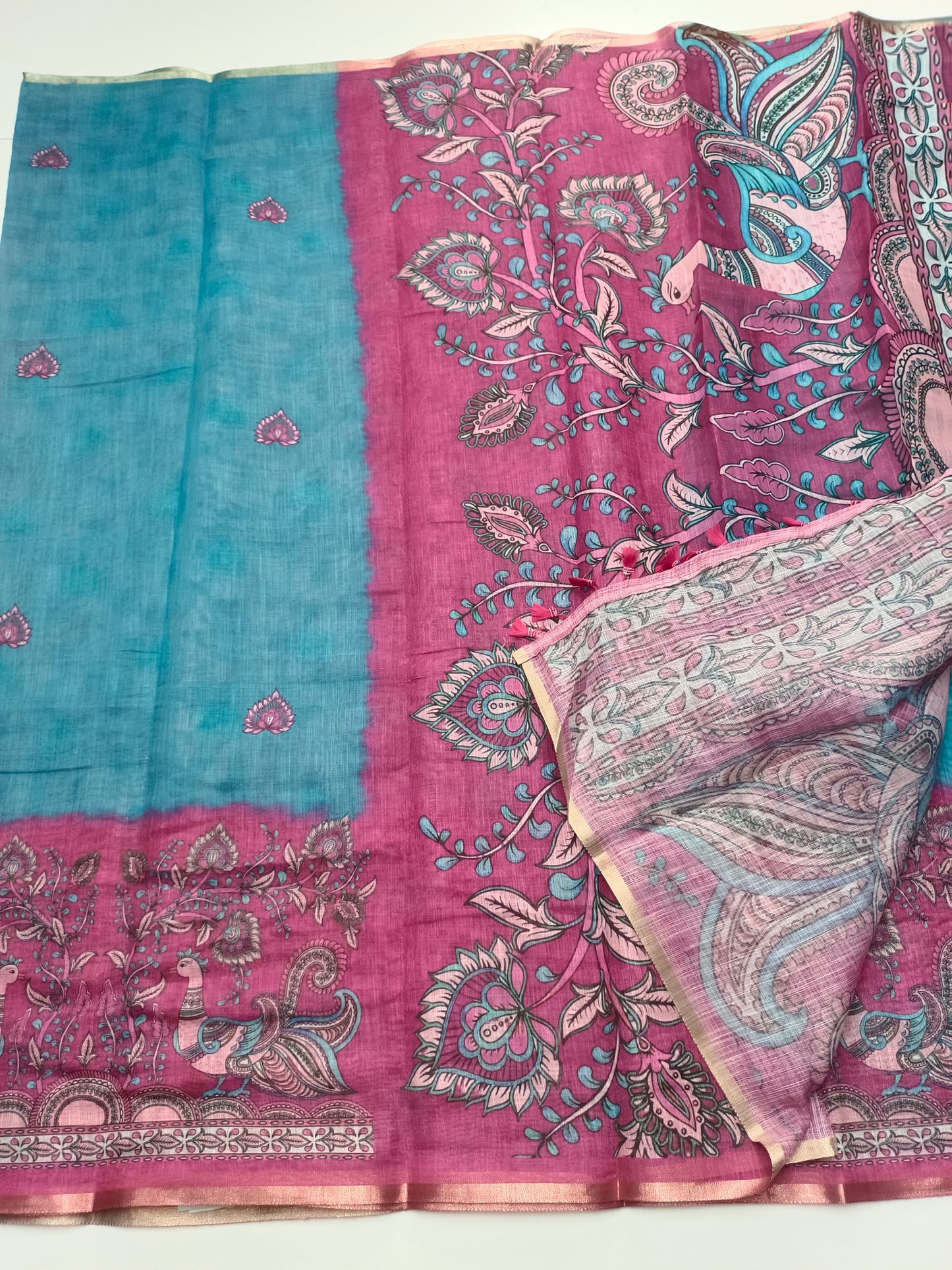 FANCY LENIN COTTON SAREE