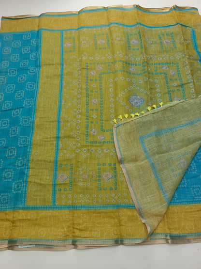 FANCY LENIN COTTON SAREE