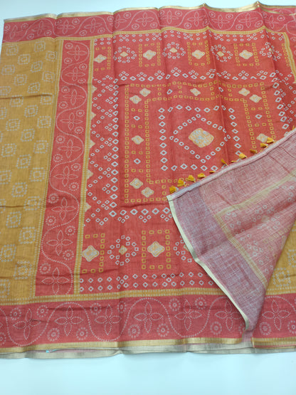 FANCY LENIN COTTON SAREE
