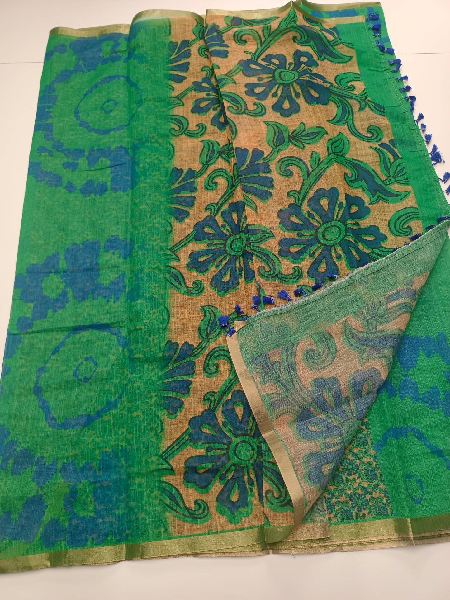 FANCY LENIN COTTON SAREE