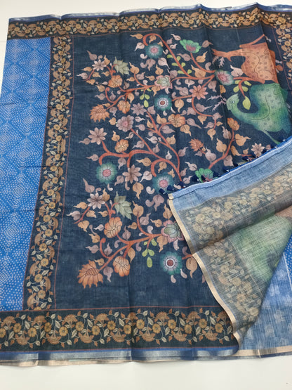 FANCY LENIN COTTON SAREE