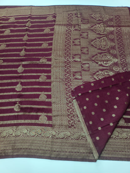 FANCY CRUSH CHIFFON SAREE