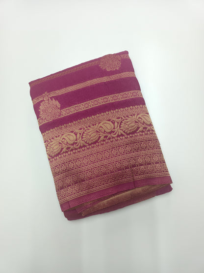 FANCY CRUSH CHIFFON SAREE