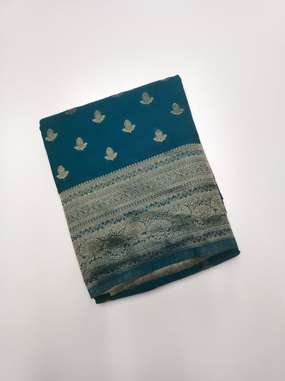 FANCY CRUSH CHIFFON SAREE