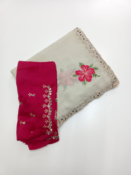 FANCY WORK SAREE