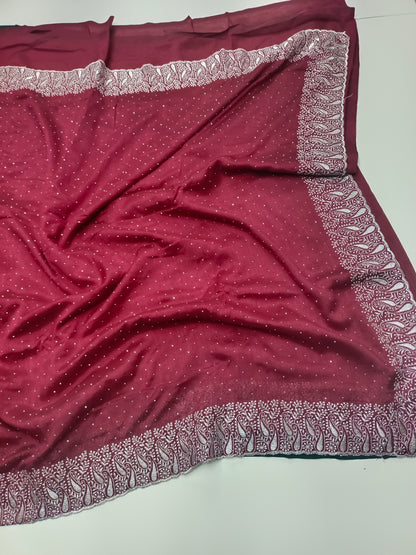 FANCY WORK SAREE