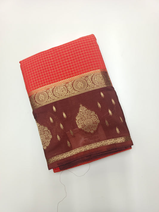 FANCY CHINON CREPE SAREE