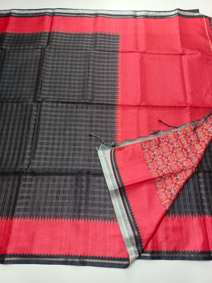 FANCY MATKA TUSSER SILK SAREE