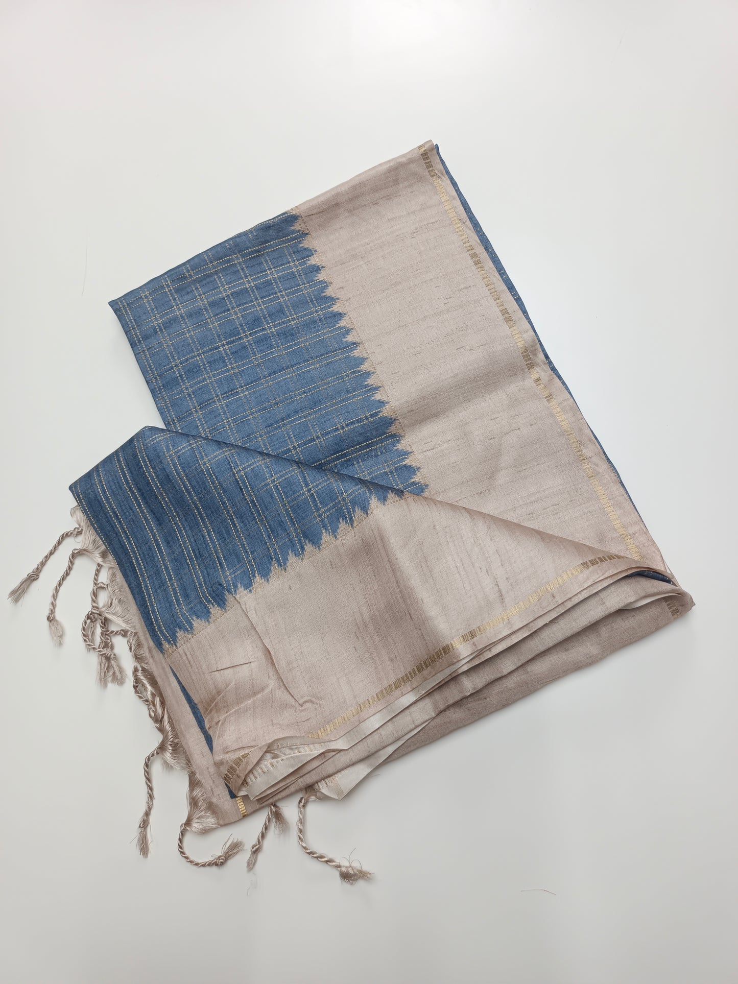 FANCY MATKA TUSSER SILK SAREE