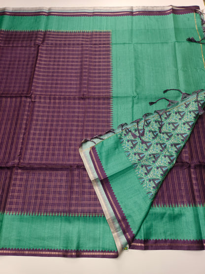 FANCY MATKA TUSSER SILK SAREE