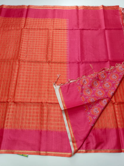 FANCY MATKA TUSSER SILK SAREE