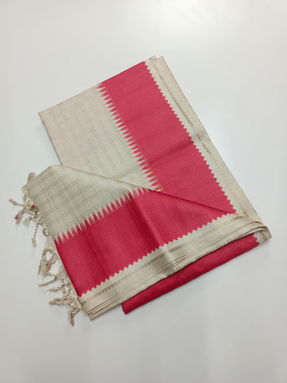 FANCY MATKA TUSSER SILK SAREE