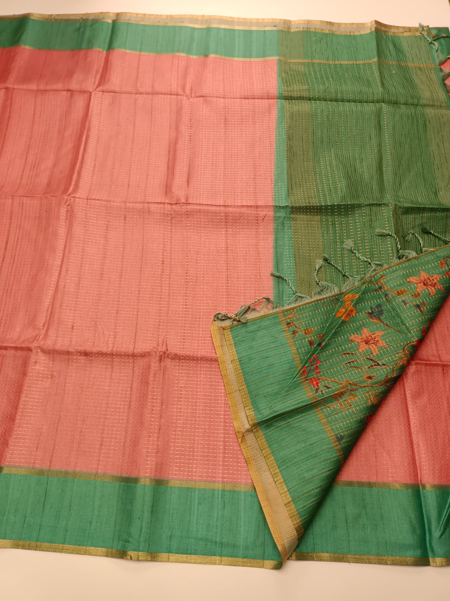 FANCY MATKA TUSSER SILK SAREE