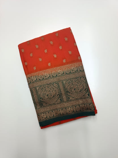 FANCY CHINON CREPE SAREE