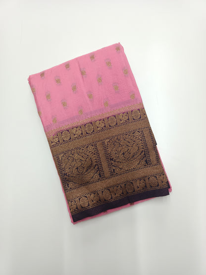 FANCY CHINON CREPE SAREE