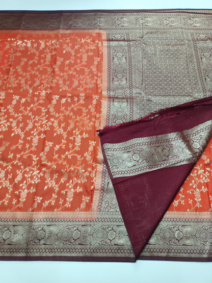 FANCY CHINON CREPE SAREE