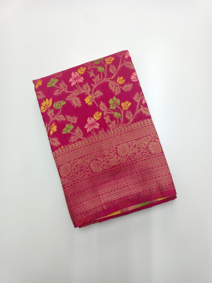 FANCY MEENA WORK SAREE