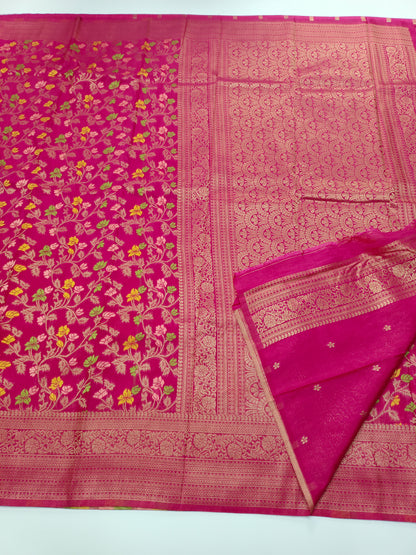 FANCY MEENA WORK SAREE