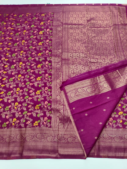 FANCY MEENA WORK SAREE