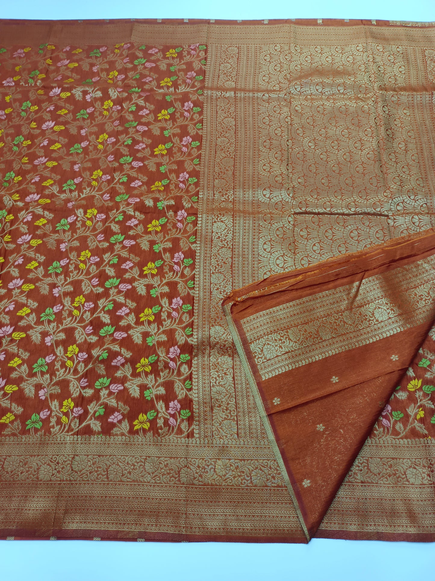 FANCY MEENA WORK SAREE