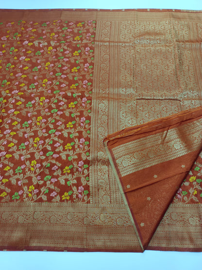 FANCY MEENA WORK SAREE
