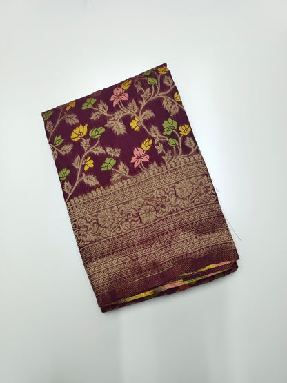 FANCY MEENA WORK SAREE