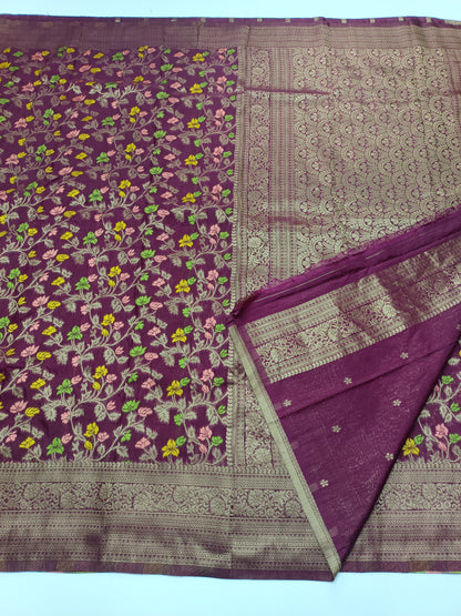 FANCY MEENA WORK SAREE